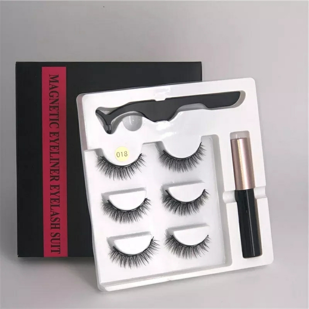 Magnetic eyelashes set